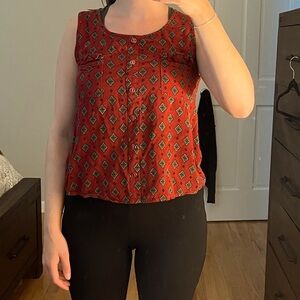 Patterned Tank Top